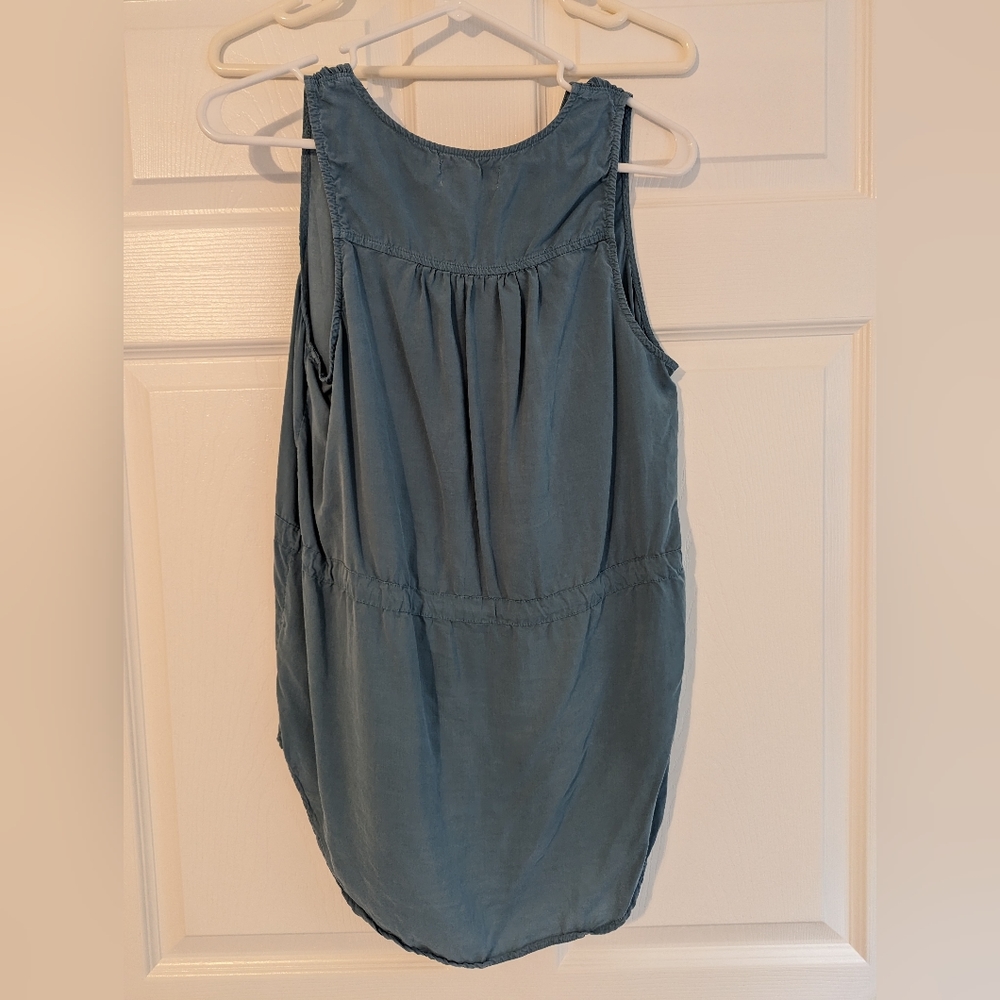 Cloth & Stone | Lendra Drawstring Top | Green | S - Picture 3 of 6